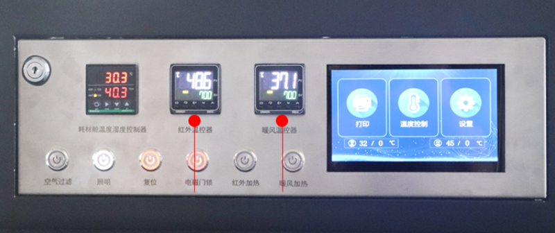 O sistema de controle de temperatura duplo industrial da impressora Sermoon M1